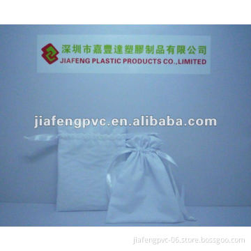 Pull String White Cotton Gift Bag
